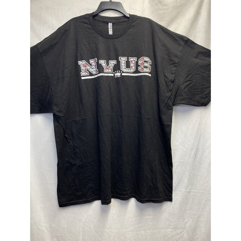 Alstyle Apparel & Activewear Short Sleeve Graphic T-Shirt Men 3XL Black Crewneck